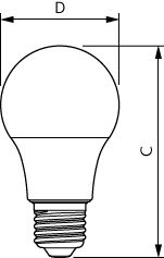 Philips CorePro LED bulb 4.9W E27 2700K 470 lumen warm white light
