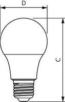 Philips CorePro LEDbulb 8W E27 A60 2700K Warm White 806 lumens non-dimmable matte finish