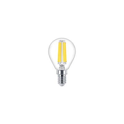 Philips LED Lustre Bulb E14 P45 3.4W 40W Equivalent 2700K Warm White 470 lumens Clear CRI 90 Dimmable
