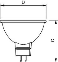 Philips MAS LED Spot MR16 GU5.3 5.8W 35W Äquivalent 460 Lumen 3000K CRI 90 60° Dimmbar 12V