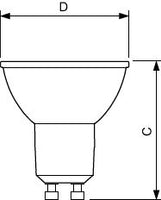 Philips MASTER Value LEDspot GU10 4.9W 2200K-2700K 355 lumens 36° beam 90CRI dimmable
