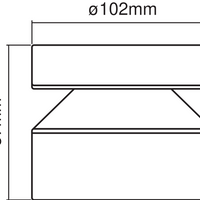 Ledvance ENDURA Style Cylinder Outdoor LED Ceiling Light 6W 3000K IP44 Stainless Steel