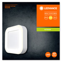 Ledvance ENDURA Style Square LED Wandleuchte 13.5W 3000K 220-240V IP44 IK07 Weiß Außen Aufputz