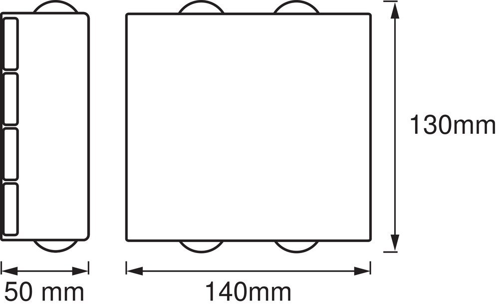 Ledvance ENDURA Style UpDown Deco II LED wall light 11W 3000K Dark Gray IP44 outdoor lighting