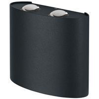 Ledvance ENDURA Style UpDown Deco II LED wall light 11W 3000K Dark Gray IP44 outdoor lighting