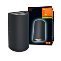 Ledvance ENDURA Style UpDown Outdoor LED Wall Light 12W 3000K 700 lumens IP44 Dark Gray Die-Cast Aluminum