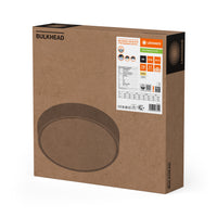 Ledvance LED Bulkhead Round 300mm 17W IP65 IK10 2270 lumens 3000K 4000K Black Surface Mount Outdoor Light