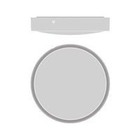 Ledvance LED Bulkhead Round 300mm 17W IP65 IK10 2270 lumens 3000K 4000K Black Surface Mount Outdoor Light