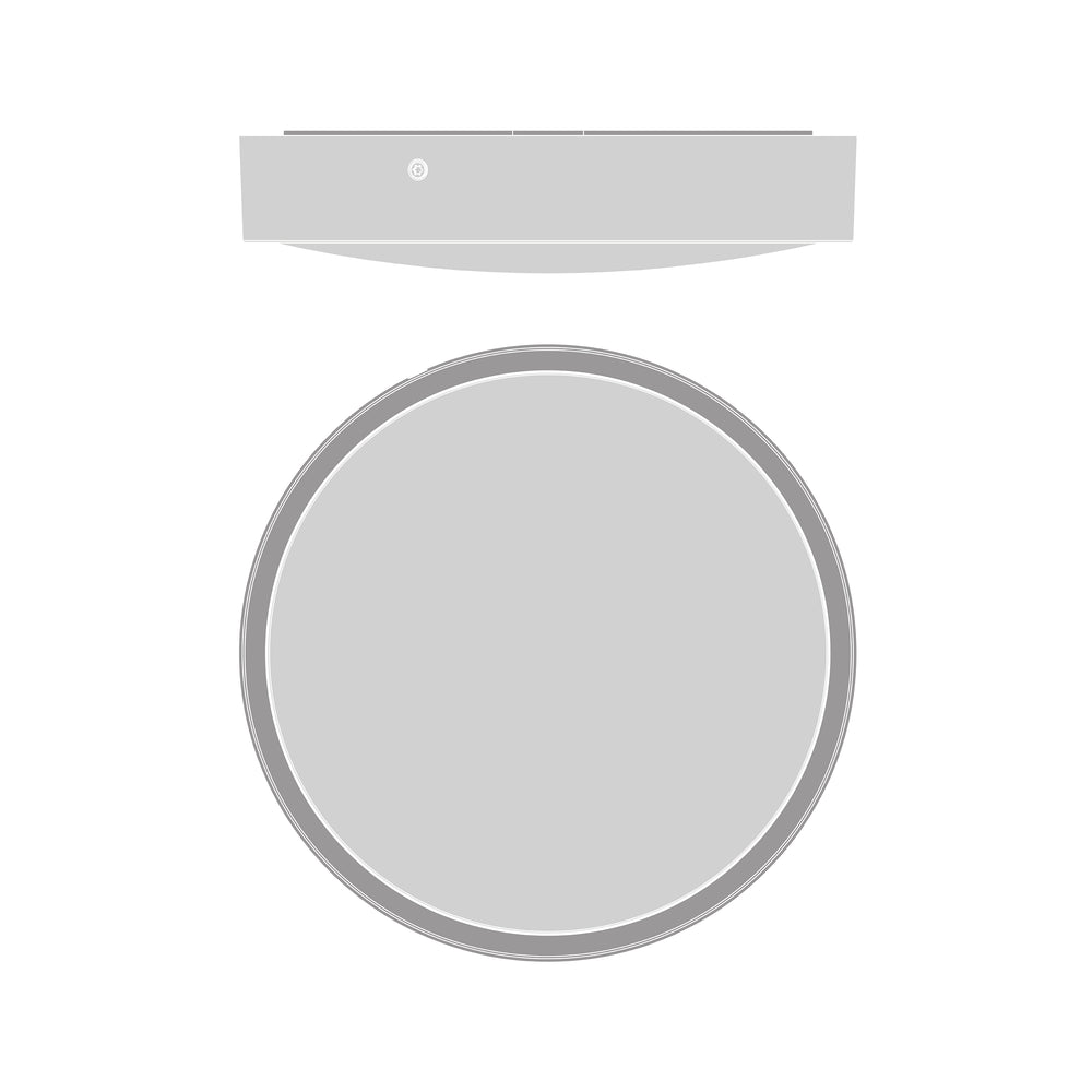 Ledvance LED Bulkhead Round 300mm 17W IP65 IK10 2270 lumens 3000K 4000K Black Surface Mount Outdoor Light