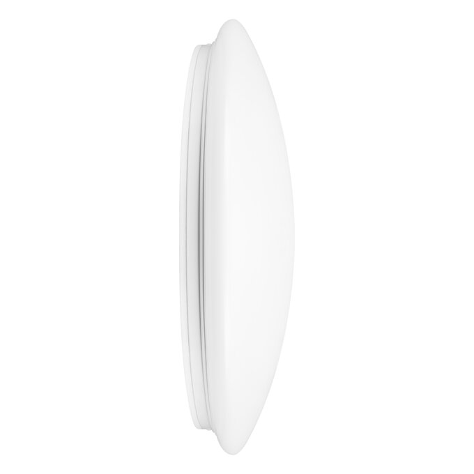 Spectrum LED Deckenaufbauleuchte rund 42W 3000K 3500 Lumen IP44 Gehäuse Stahl weiß