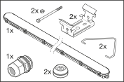 Ledvance LED damp proof luminaire 1200mm 32W 3000K 4000 lumens IP65 IK08 Warm White Grey ceiling or wall mount