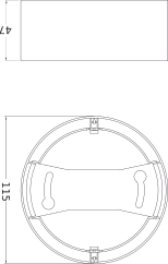 Ledvance LED Downlight IP44 8W 4000K 800 lumens White Recessed Ceiling Light 115mm Cutout