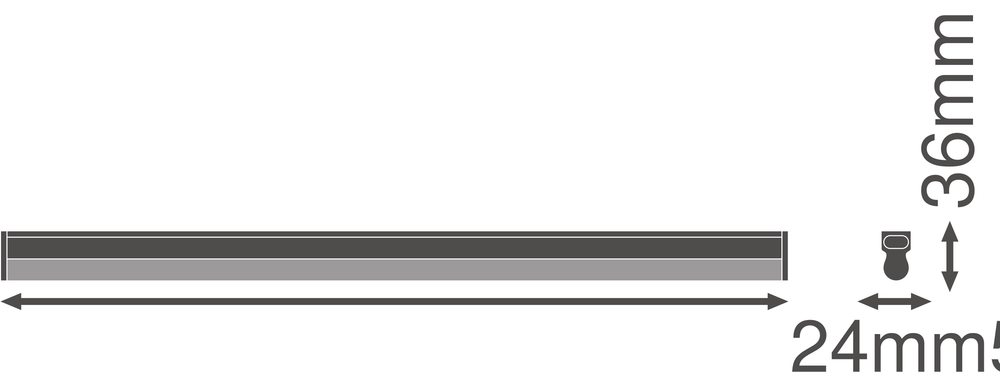 Ledvance LED Linear Compact High Output 600 Aufbauleuchte 10W 3000K 1000 Lumen Weiß IP20 573mm