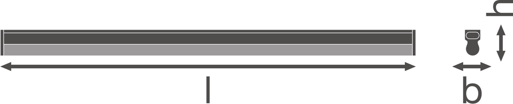 Ledvance LED Linear Compact High Output 600 Aufbauleuchte 10W 3000K 1000 Lumen Weiß IP20 573mm
