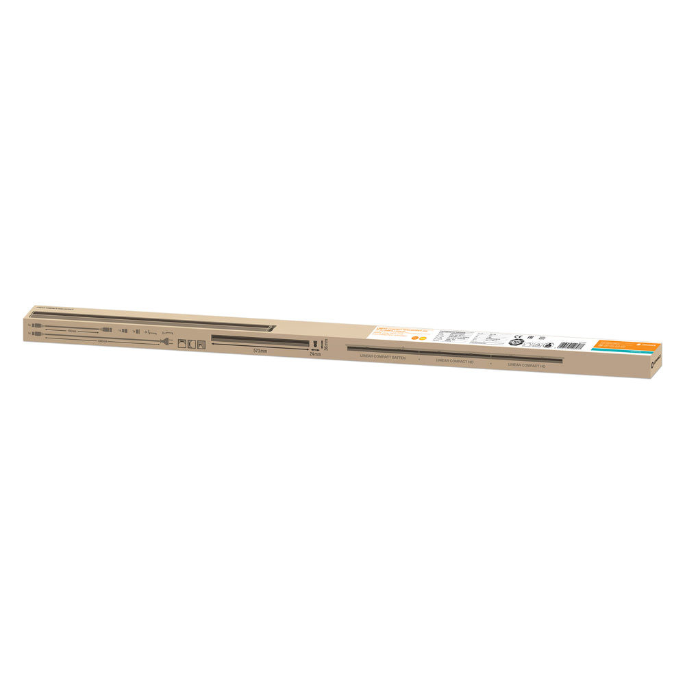 Ledvance LED Linear Compact High Output 600 Aufbauleuchte 10W 3000K 1000 Lumen Weiß IP20 573mm