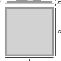 Ledvance LED Panel Comfort 600 Recessed 28W Power Select 3000K UGR<19 White 595x595mm IP40 Ceiling Light