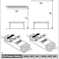 Ledvance LED Panel Comfort 600x600 Recessed Ceiling Light, Power Select 28W, 4000K Cool White, UGR<19, IP40 White