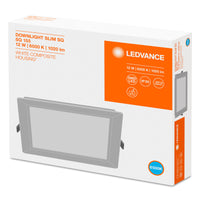 Ledvance LED slim square downlight 12W 6500K 1020 lumens recessed White IP20 169x169mm