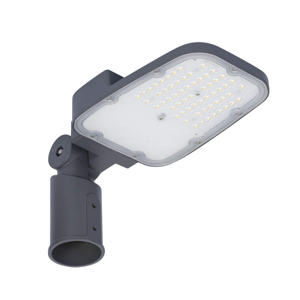Ledvance LED Straßenleuchte 30W 6500K 4050 Lumen IP66 IK08 Grau, Aluminiumgehäuse, Mastmontage Außenbeleuchtung