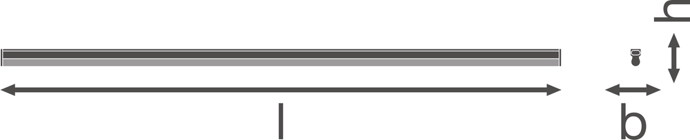 Ledvance LINEAR Compact High Output LED Surface Light 20W 3000K 2000 lumens White IP20 1173mm