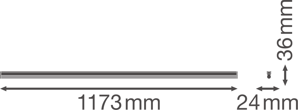 Ledvance LINEAR Compact High Output LED Surface Light 20W 3000K 2000 lumens White IP20 1173mm