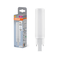 Ledvance OSRAM DULUX LED G24Q-2 7W 4000K kaltweiß Retrofit Lampe, 770 Lumen, IP20, 220-240V, drehbarer Sockel