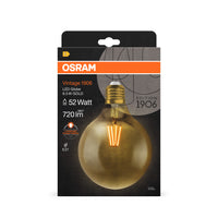Ledvance Vintage 1906 LED Globe 6.5W E27 2400K Gold Glas Glühbirne 720 Lumen 220-240V IP20 124mm