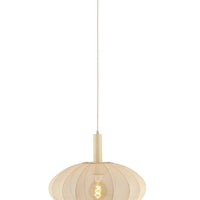 Lucide CORINA LED Pendelleuchte Ø50cm, E27, dimmbar, 40W, 230V, höhenverstellbar, cremefarbenes modernes Design