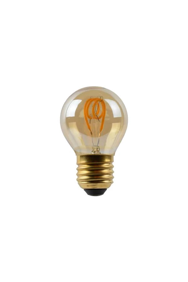 Lucide G45 LED-Filamentlampe, E27 dimmbar, 3W 2200K Amber Ø4.5cm