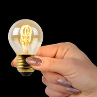 Lucide G45 LED-Filamentlampe, E27 dimmbar, 3W 2200K Amber Ø4.5cm