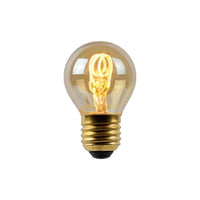 Lucide G45 LED-Filamentlampe, E27 dimmbar, 3W 2200K Amber Ø4.5cm