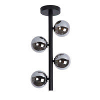 Lucide TYCHO LED Deckenleuchte 4xG9 Fassungen 220-240V Ø25cm Sandmessing & Schwarz Vintage Design