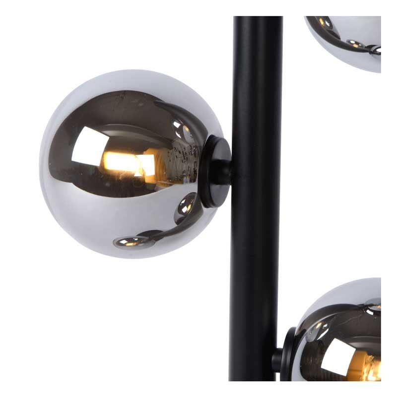 Lucide TYCHO LED Deckenleuchte 4xG9 Fassungen 220-240V Ø25cm Sandmessing & Schwarz Vintage Design