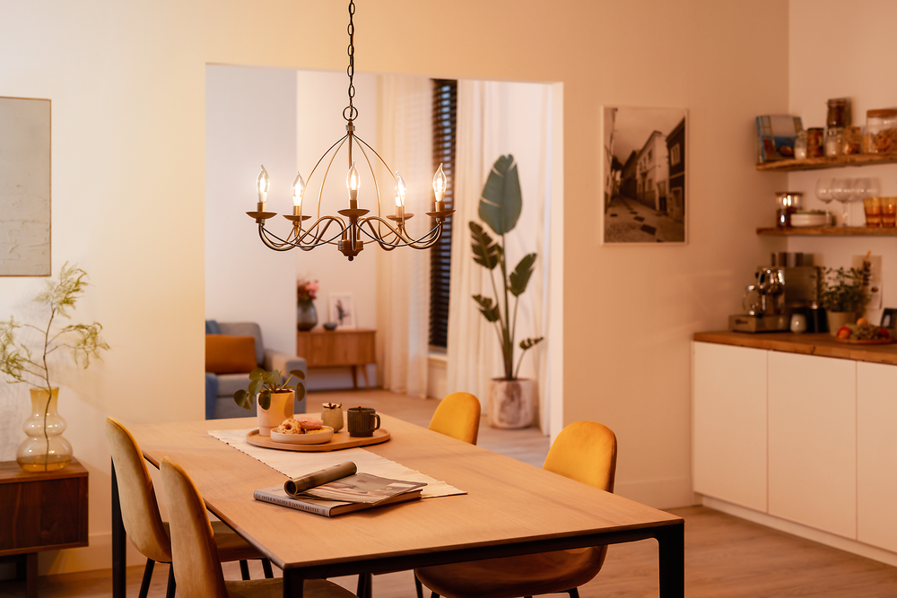 Philips LED Kerze 3.4W E14 B35 Klar Warm Glow 2200-2700K dimmbar 470 Lumen 90CRI Glaslampe