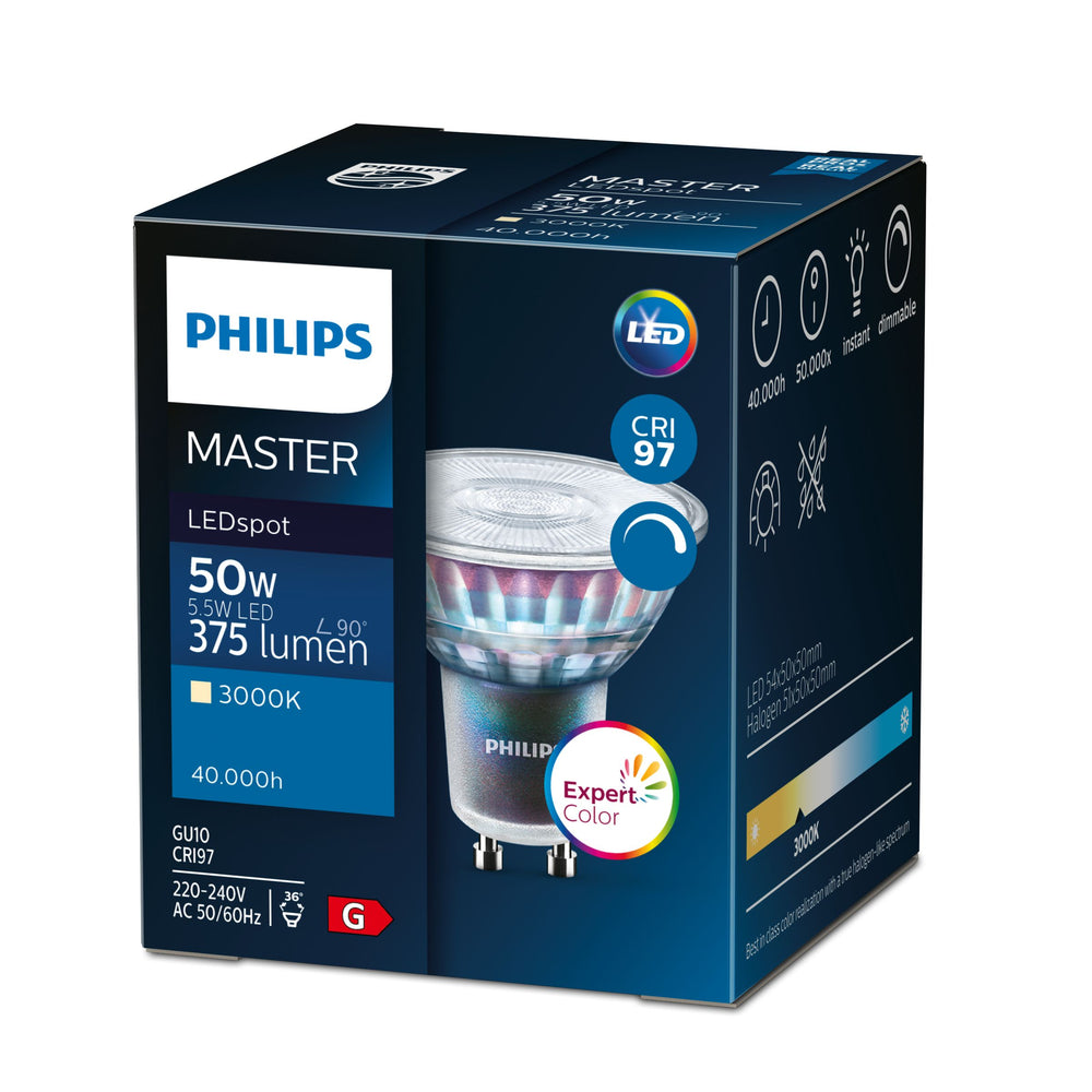 Philips MAS ExpertColor G53 AR111 50W LED spotlight 40-degree beam, 2700K warm white
