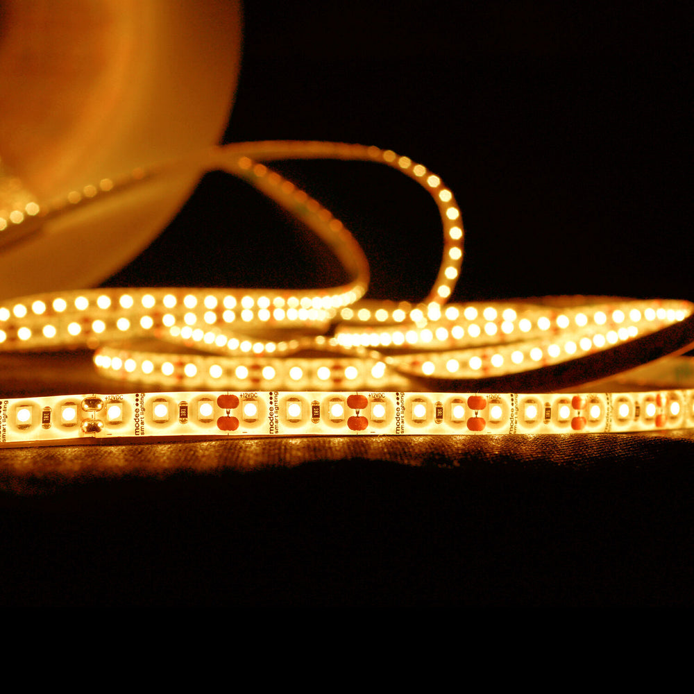 Modee LED Strip DC12V 9.6W/m 120LED/m 1080 lumens IP20 2700K 8mm Single Color Copper 5m Roll