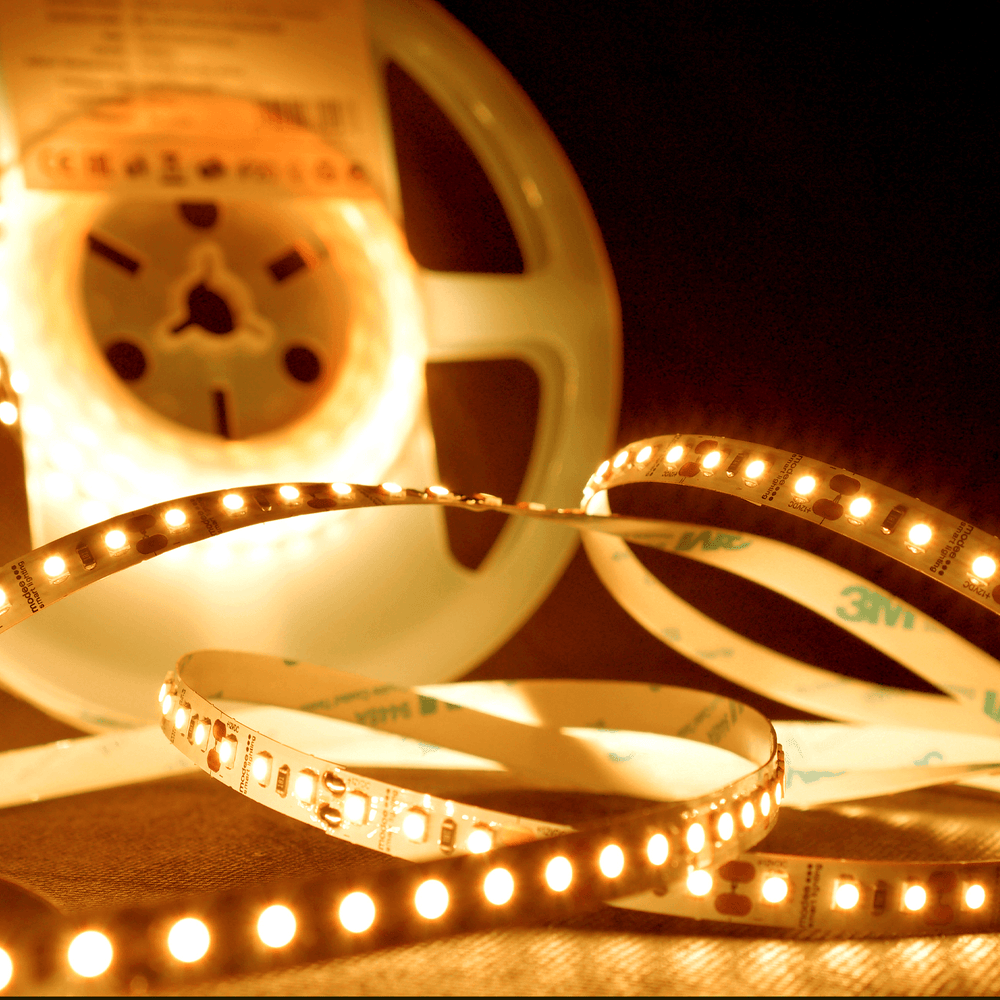 Modee LED Strip DC12V 9.6W/m 120LED/m 1080 lumens IP20 2700K 8mm Single Color Copper 5m Roll