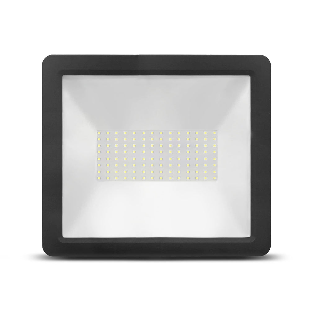 Modee LED Flutlicht A2-Serie Slim 100W 9000 Lumen 6000K IP65 Aluminiumgehäuse 120° Abstrahlwinkel