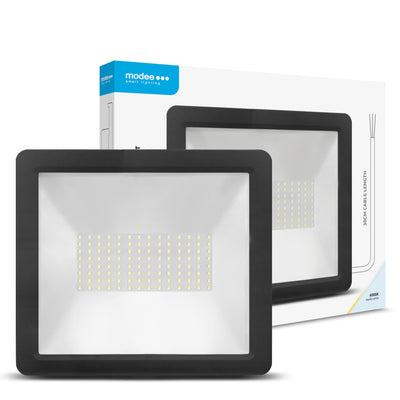 Modee LED Floodlight A2-Series Slim 100W 9000 lumens 6000K IP65 Aluminium Housing 120° Beam Angle