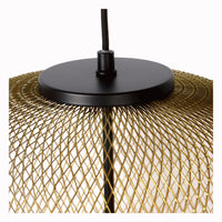 Lucide LED Pendelleuchte MESH Ø35cm E27 Fassung, matt Gold/Messing, moderne Deckenleuchte
