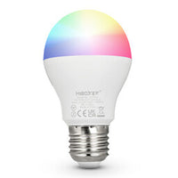 MIBOXER LED Lamp E27 6W RGB+CCT smart bulb with color changing light and adjustable white for versatile use