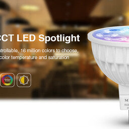 Miboxer LED Spot MR16 4W RGB+CCT, RF 2.4 GHz, dimmable retrofit lamp for your smart lighting setup