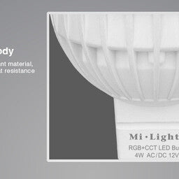 Miboxer LED Spot MR16 4W RGB+CCT, RF 2.4 GHz, dimmable retrofit lamp for your smart lighting setup