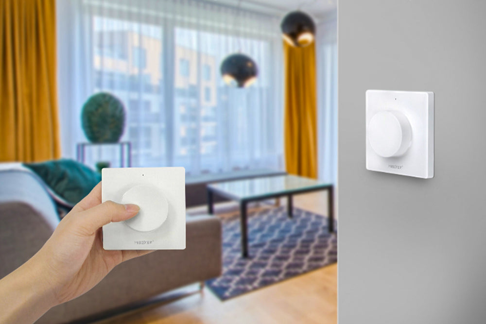 Tsong LED Funk-Wanddimmer CCT Schwarz, IP20, 220-240V, CE RoHS zertifiziert