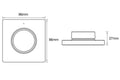 Tsong wireless CCT dimmer wall control black 220-240V AC compatible