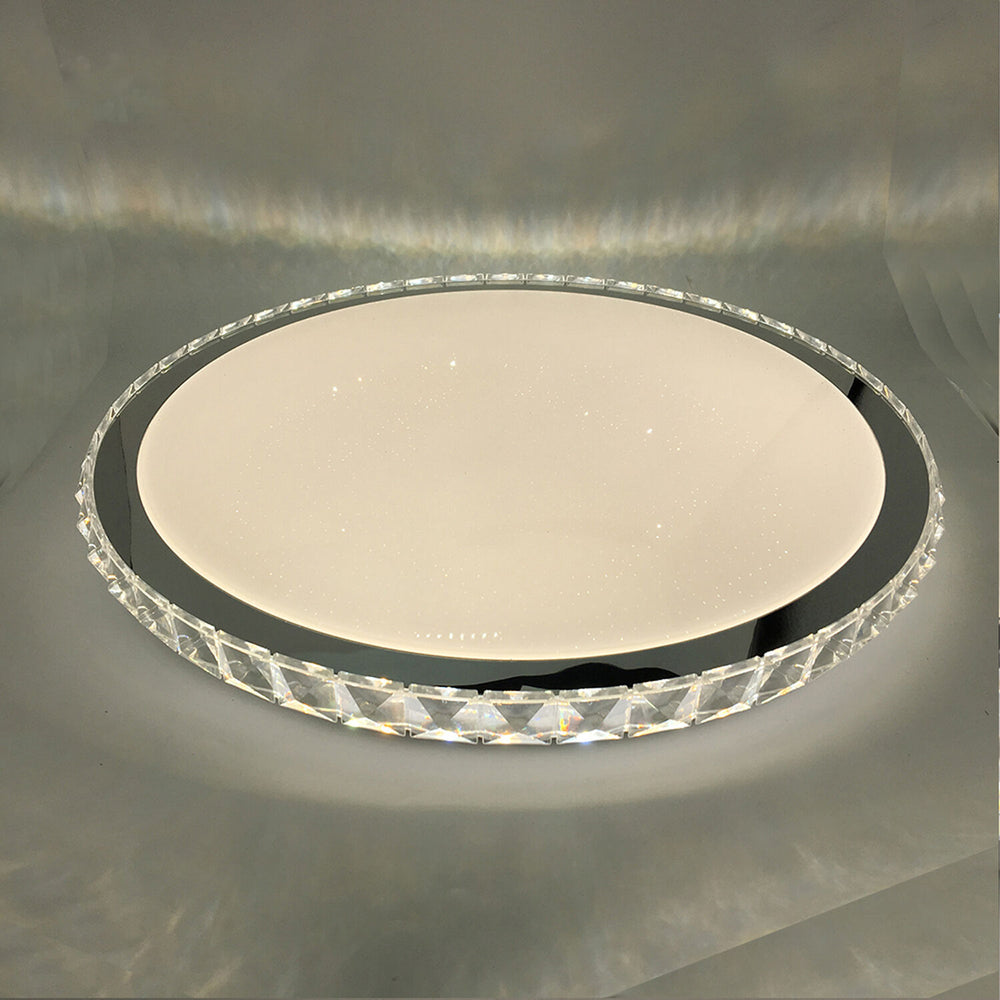 Modee LED Deckenleuchte 96W 3CCT dimmbar 9120 Lumen Ø510mm Aluminium-Kunststoff IP20 mattes Glas