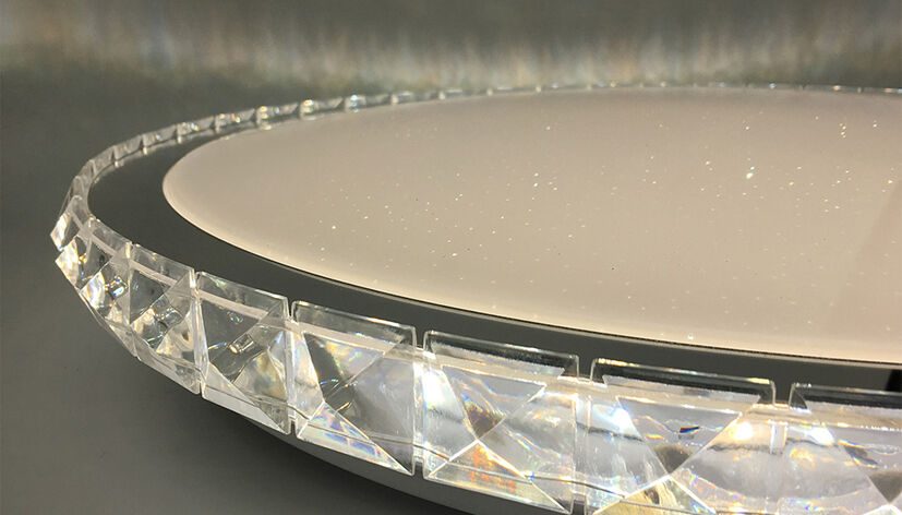 Modee LED Deckenleuchte 96W 3CCT dimmbar 9120 Lumen Ø510mm Aluminium-Kunststoff IP20 mattes Glas