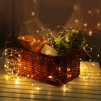 Modee LED Christmas string light 5m 50LED 3000K warm white copper wire battery powered IP20 indoor use