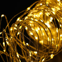 Modee LED Christmas string light 5m 50LED 3000K warm white copper wire battery powered IP20 indoor use