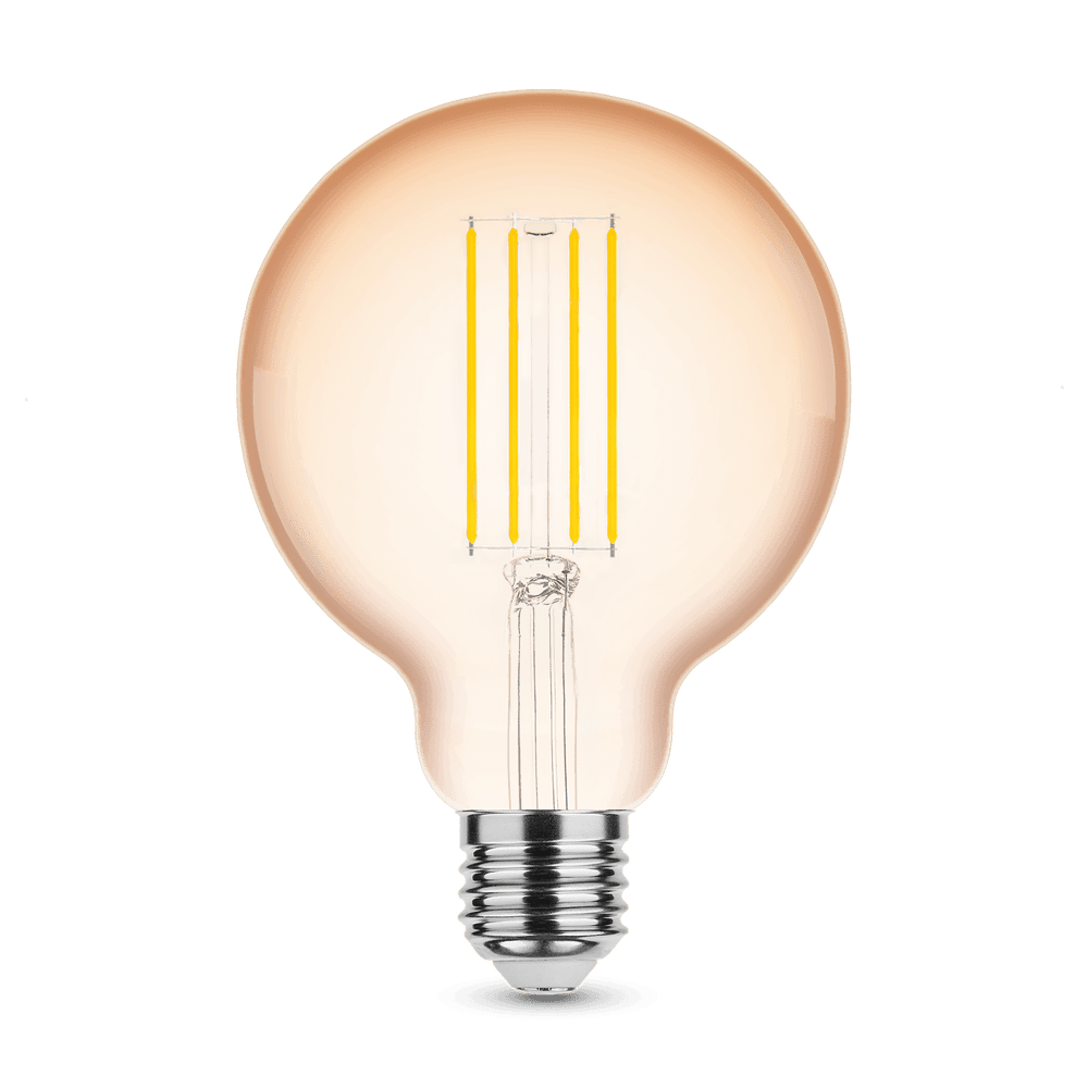 Modee LED Filament Amber Globe G95 4W E27 1800K 360 Lumen 320° Glaslampe nicht dimmbar